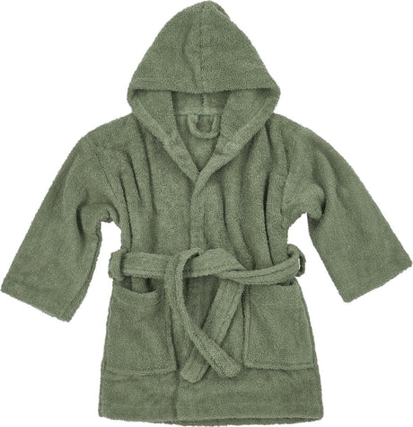 Peignoir Meyco baby uni - tissu éponge - vert forêt - 98 104