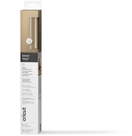 Cricut smart vinyl permanent 33x91cm – champagne, mat (1 feuille)