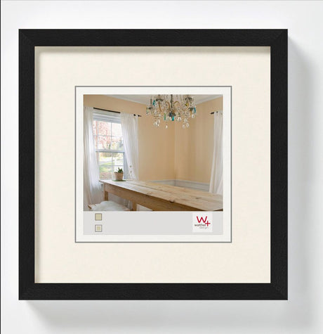 Poivrons Walther - cadre en bois - format photo 30x30 cm - noir