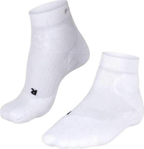 Falke te2 chaussettes de tennis courtes anti-ampoules en coton matière fonctionnelle femme blanc - taille 35-36