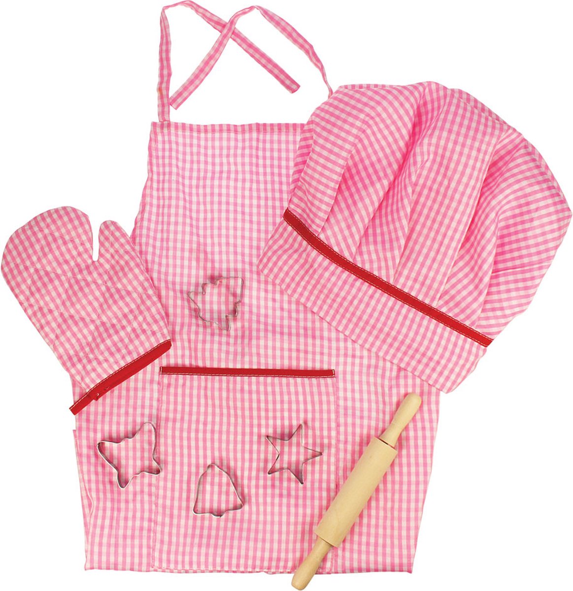 Jouets Bigjigs - vêtements de chef pour enfants 'rose'