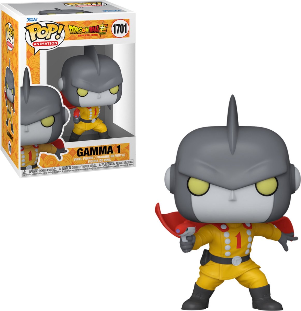 Funko dragon ball super - figurine en vinyle super héros gamma 1 1701 pop ! multicolore