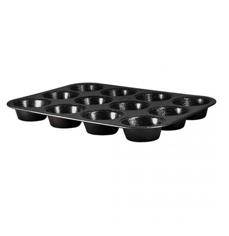 Collection Berlinger Haus Black Rose - Moule à muffins - 12 muffins - Revêtement en granit