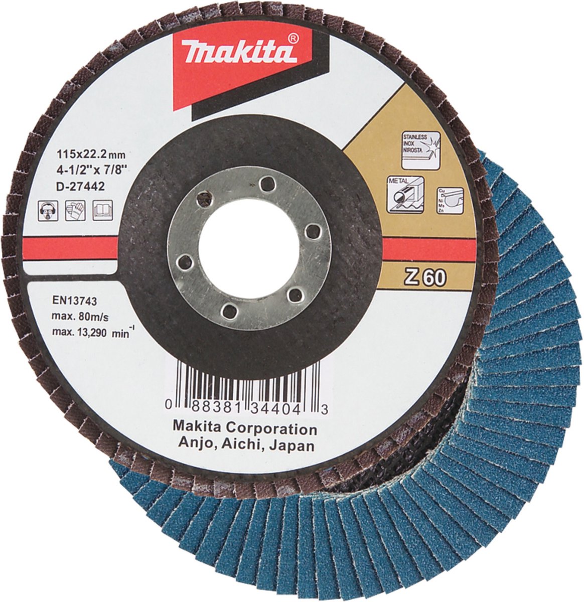 Makita d-27442 disque à lamelles 115mm k60