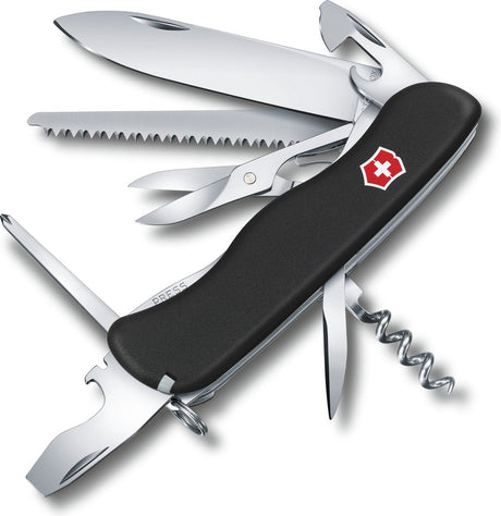 Couteau suisse Victorinox outrider noir - 14 fonctions - noir