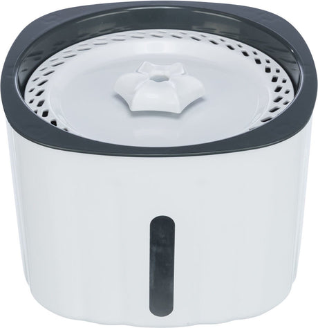 Trixie fontaine à boire fleur plastique blanc gris