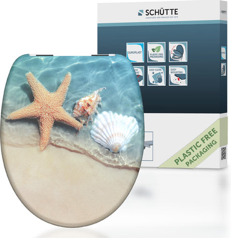 Siège de toilette Schütte avec plage de fermeture douce