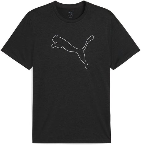 Puma m tad essential heather cat tee (cf large cat) chemise de sport homme - noir chiné