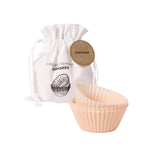 Senza set de moules à cupcakes en silicone rose