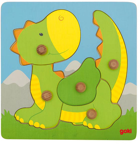 Goki puzzle en bois dragon, 5 pcs.