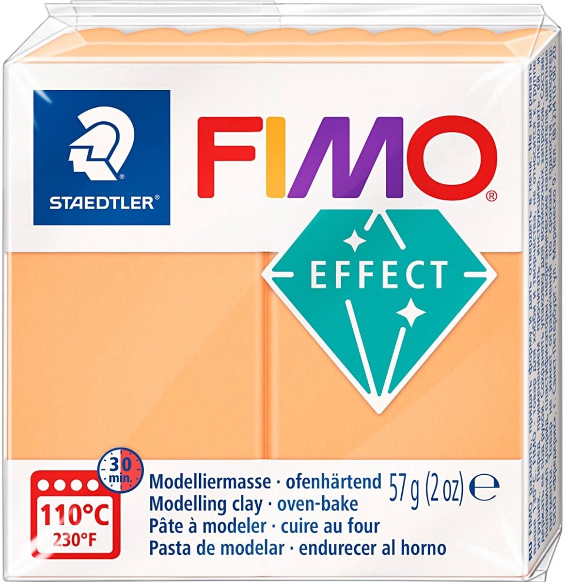 FIMO Effet Montage Clay Neon Oranje, 57gr