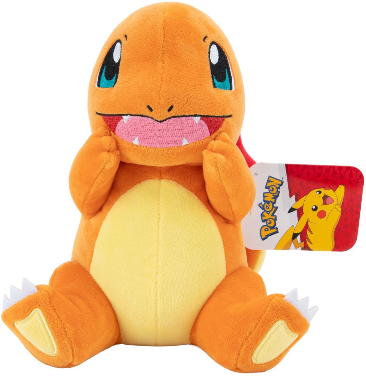 Jazwares peluche pokémon peluche charmander, 20cm