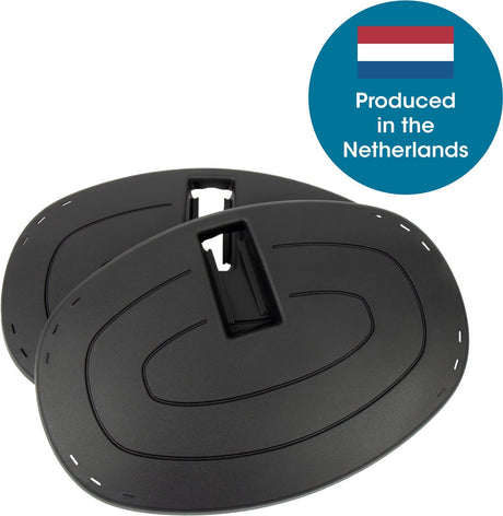 Qibbel jeu de plaques de protection des pieds junior 6+ - noir