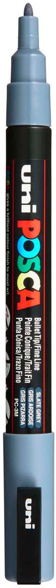 Stylo peinture Posca pc3m f gris ardoise