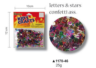 Darice • assortiment de confettis lettres 28gr