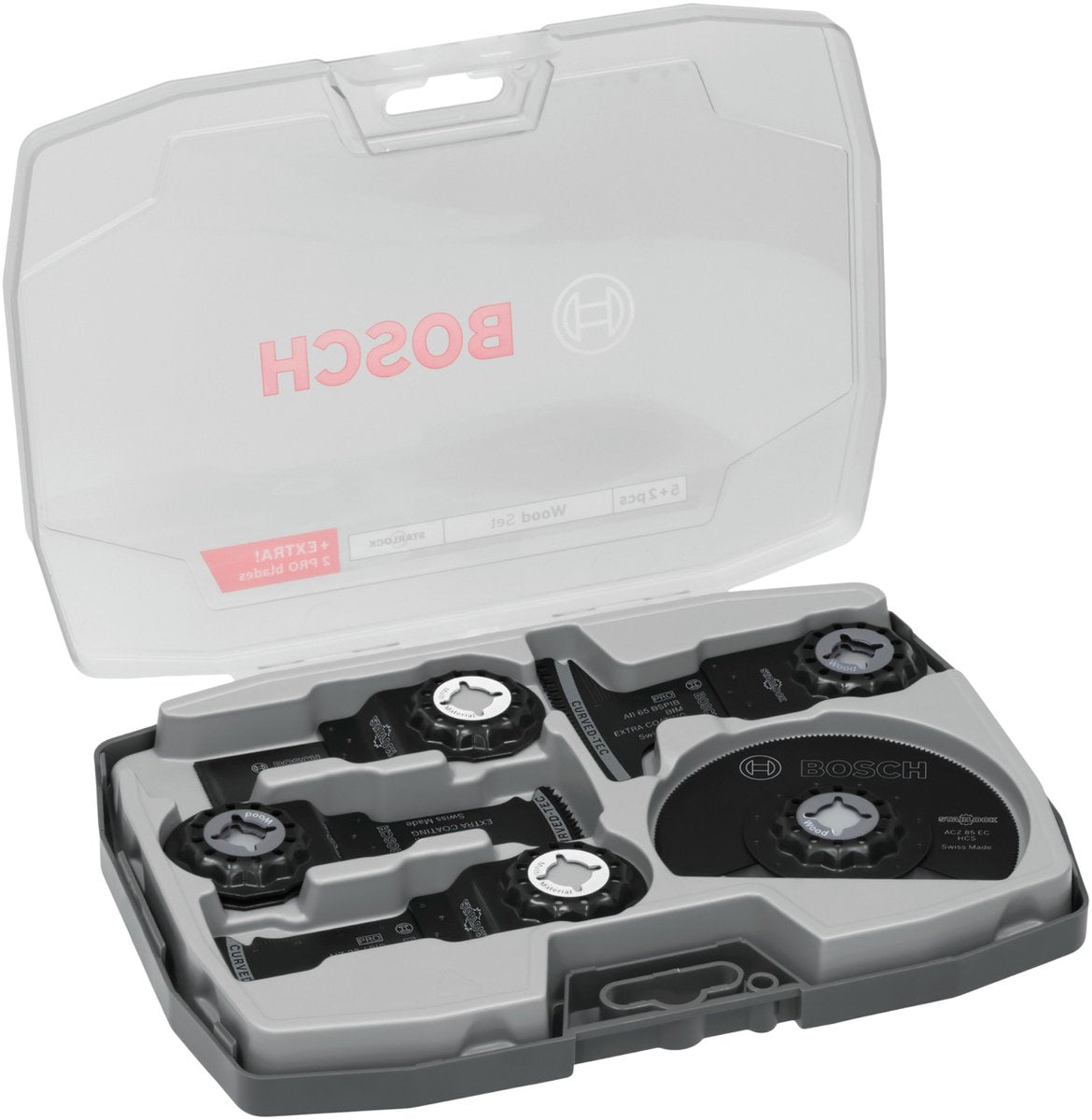 Bosch professionnel outils multifonctions accessoires bois ensemble 7 pièces (2608669097) starlock + mallette
