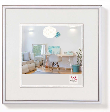 Walther new lifestyle - cadre en plastique - format photo 30x30 cm - argent
