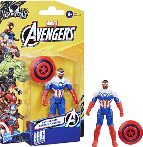 Marvel avengers figurine 10 cm venin capitaine amérique | 3 pièces