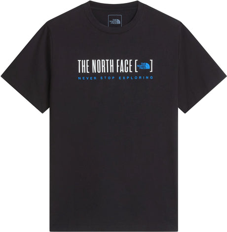 The North Face M Bracket Logo Regular SS Tee Chemise d'extérieur pour hommes - Noir Tnf