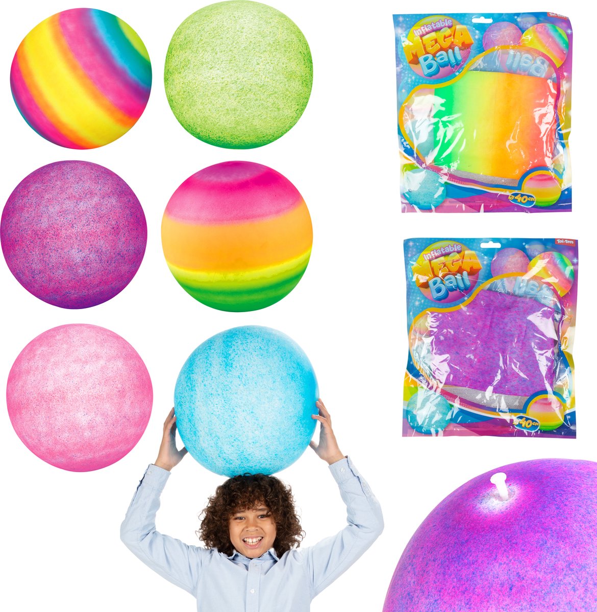 Toi-toys méga balle gonflable, 40cm