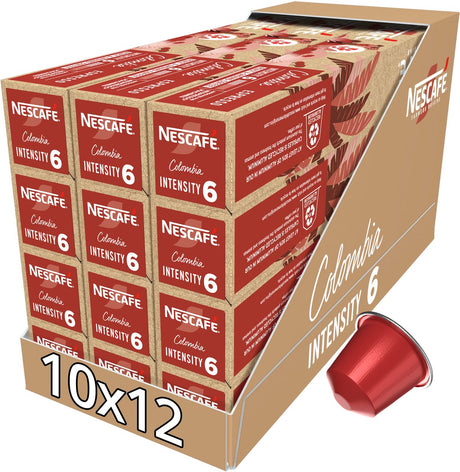 Nescafé farmers origins colombia capsules compatibles nespresso - 10 tasses à café x 12 boîtes