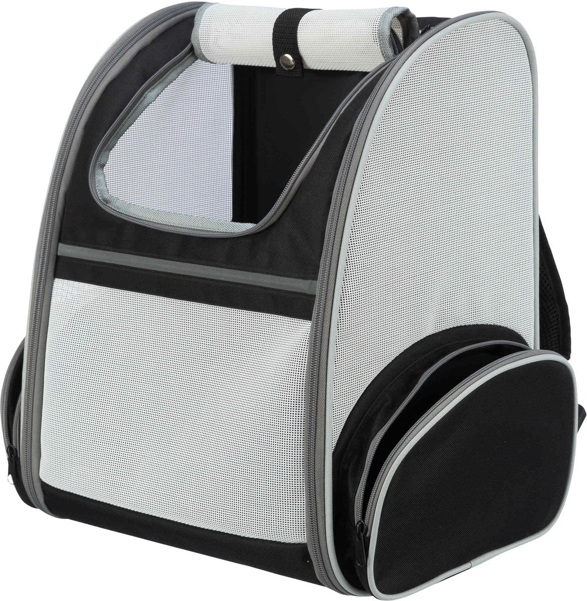 Trixie sac à dos pour chien chloé gris clair noir