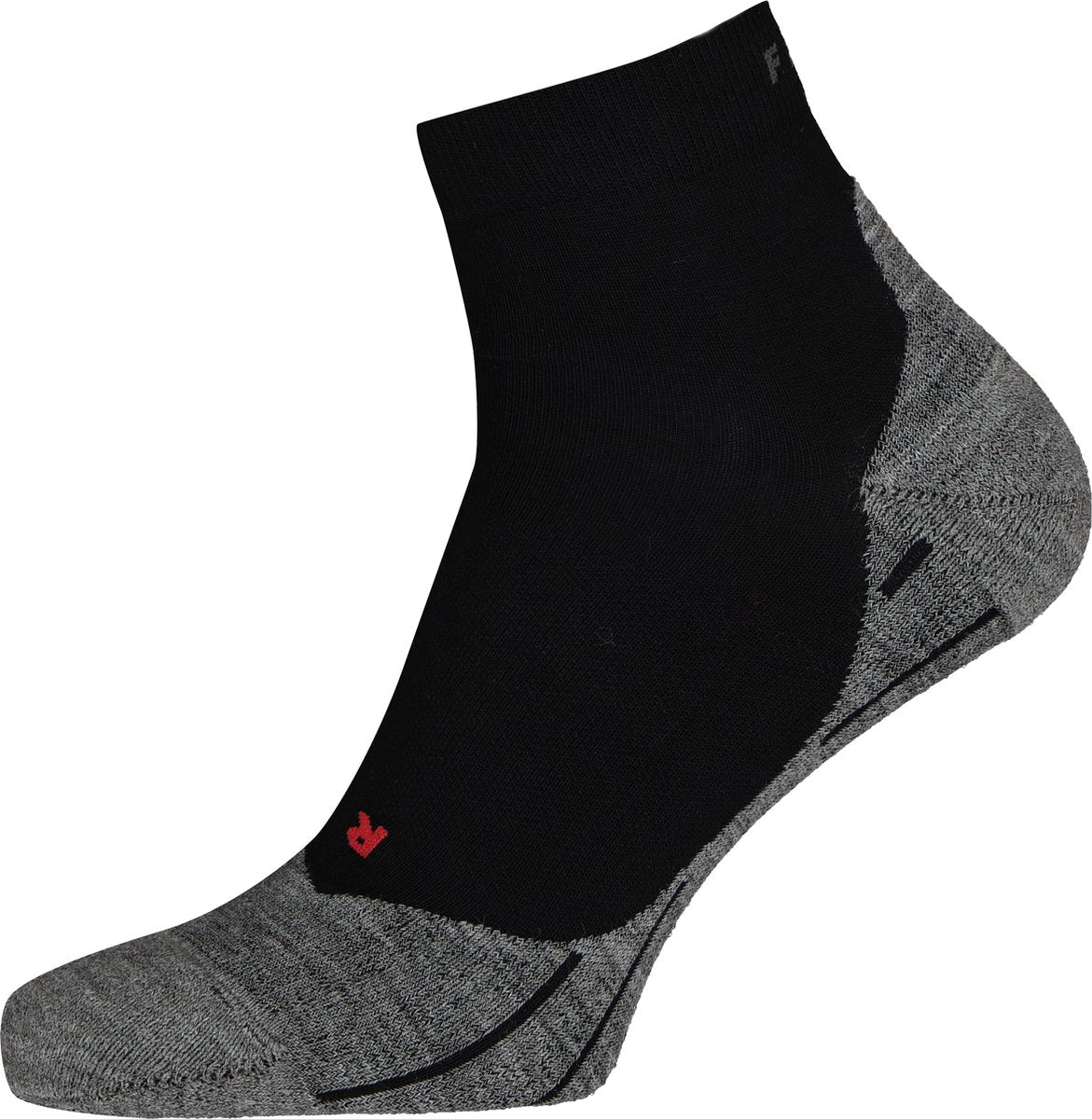 Falke ru4 chaussettes de course courtes en coton anti-ampoules en matériau fonctionnel femme noir - taille 35-36