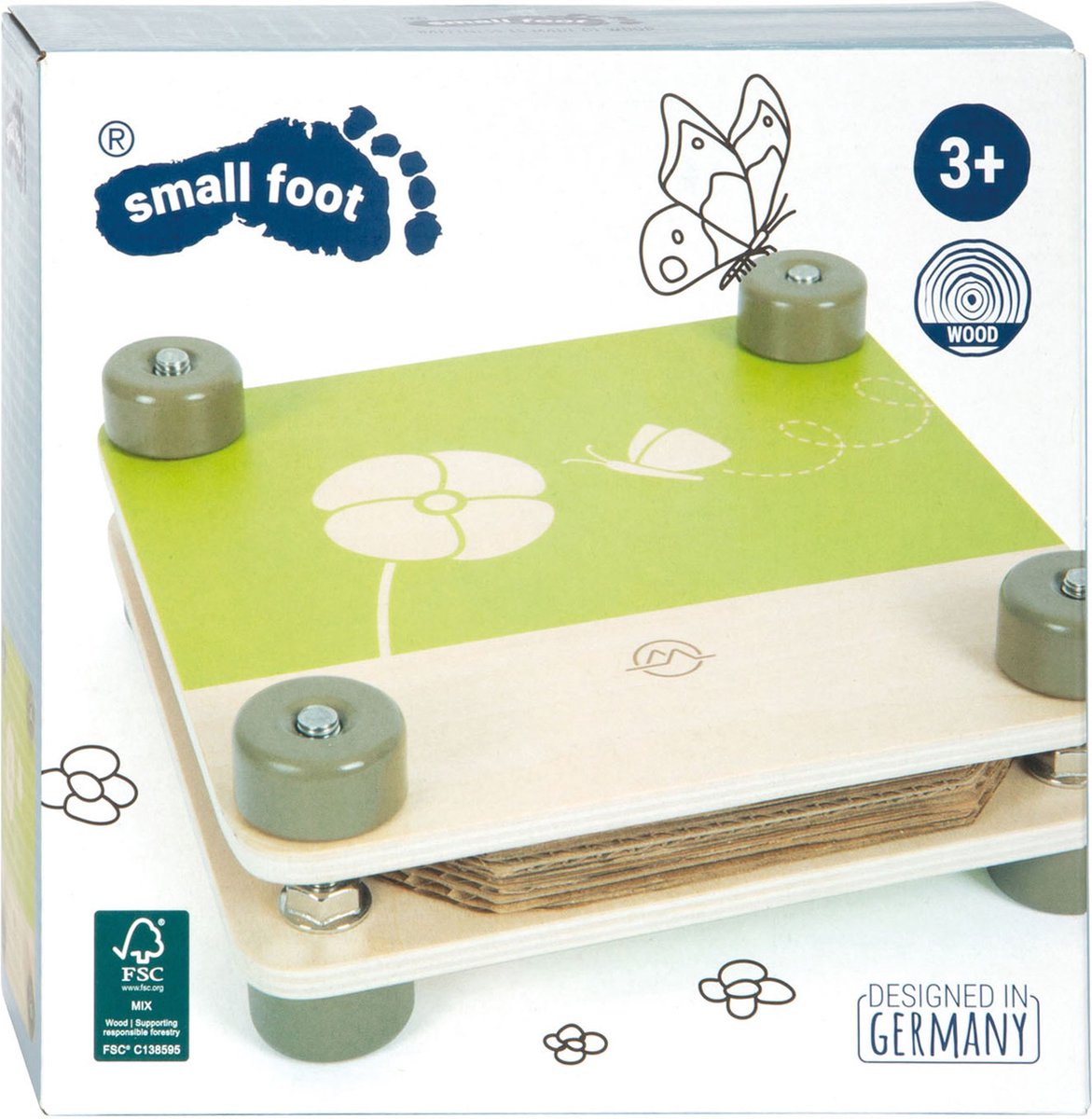 Petit pied - Presse de fleurs en bois Découvrir