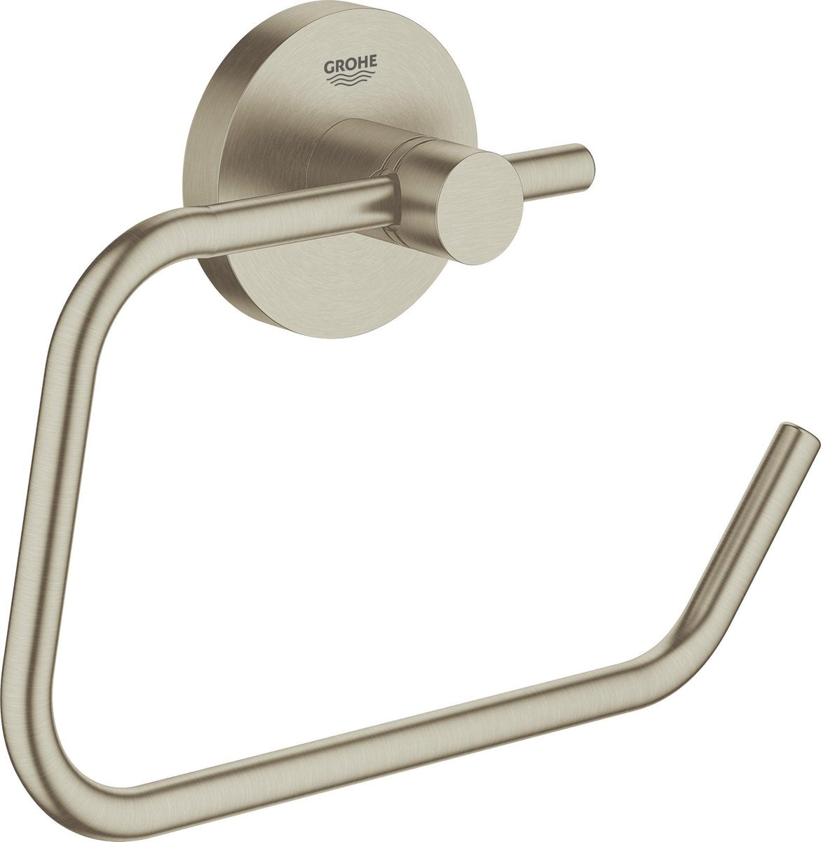 Porte-rouleau de papier toilette Grohe essentials - nickel mat