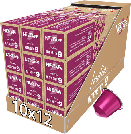 Nescafé farmers origins india capsules compatibles nespresso - 10 tasses à café x 12 boîtes