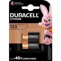 Batterie duracell haute puissance 123 2 pièces