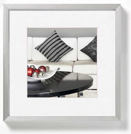 Chaise Walther - cadre photo - format photo 20x20 cm - argent