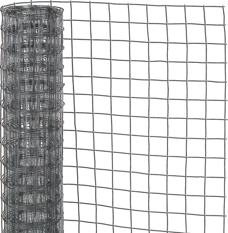 Nature - maille en acier galvanisé - 10 x 0,50m - gris - maille 12,7mm