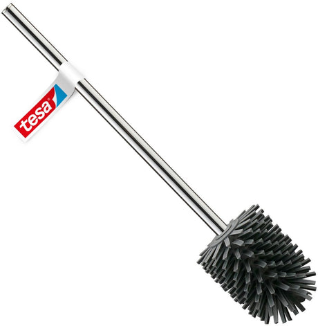 Tesa brosse de toilette en silicone brosse de remplacement hygiénique - gris foncé 37,4x7,1x7,4cm