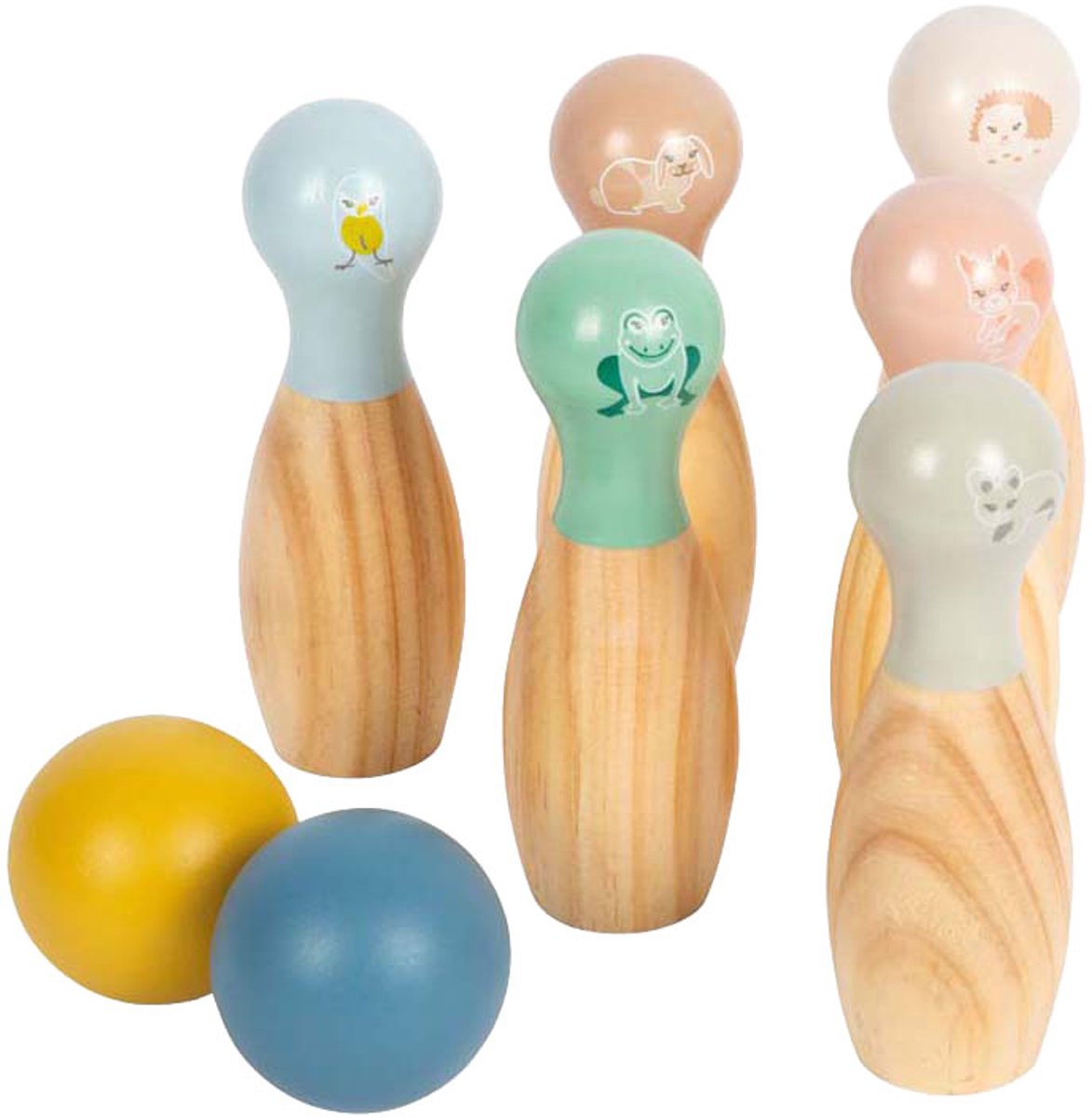 Small foot - jeu de quilles copains de jardin - 8 pcs.