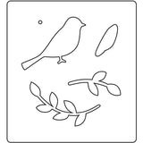 Creativ company matrice de découpe, oiseau, taille 14x15,25 cm, épaisseur 15 mm, 1 pièce