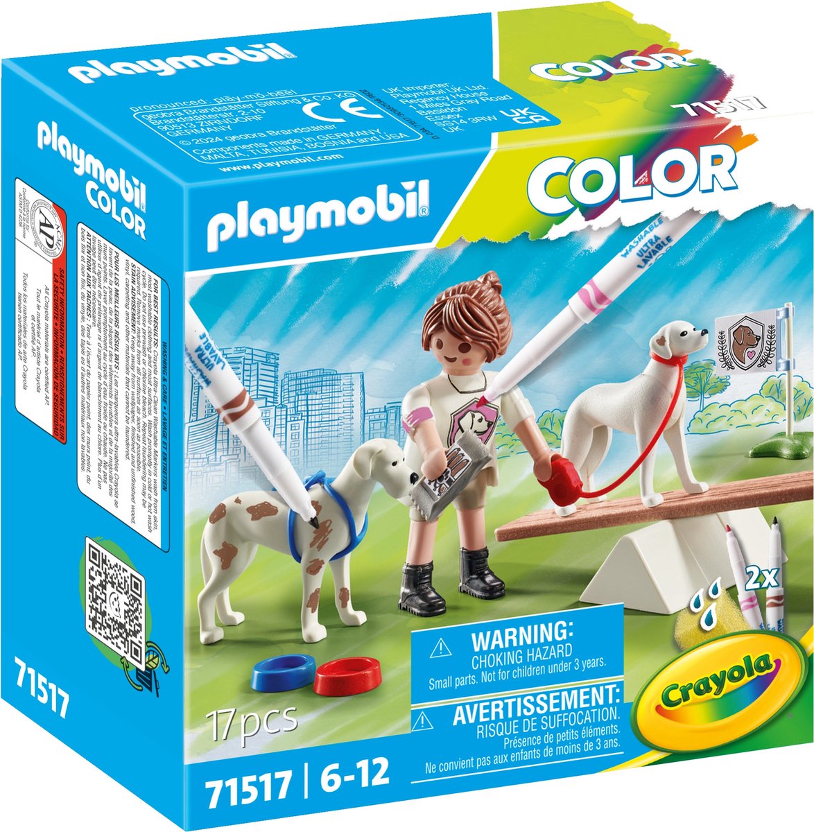 Playmobil dressage de chien couleur - 71517