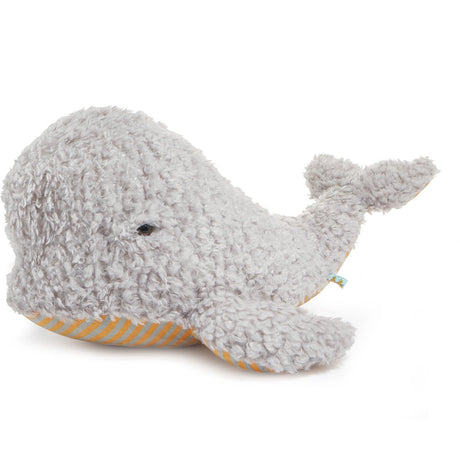 Bunnies by the bay peluche béluga – peluche douce baleine – peluche douce pour enfants - 55 cm - gris