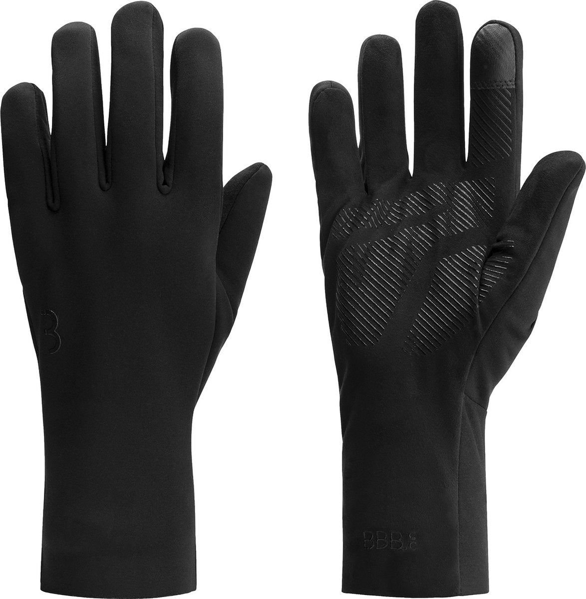 Bbb cycling airshield wielrenhandschoenen winter - 5 - 15 ℃ - wind waterproof - fietshandschoenen heren en dames - zwart - maat xl - bwg-45