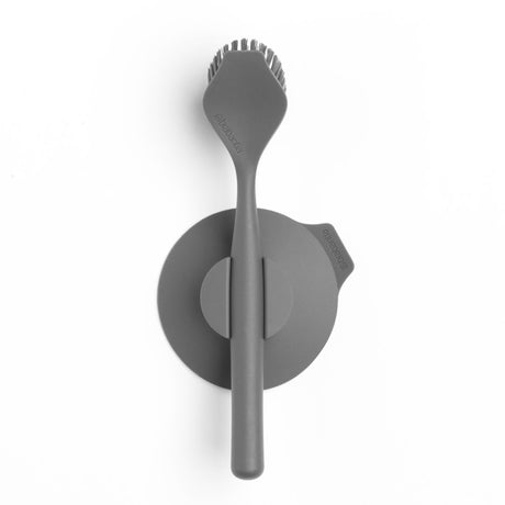 Brosse à vaisselle Brabantia avec support gris