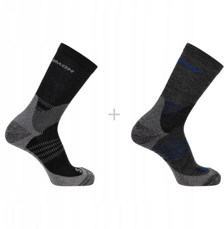 Salomon - x ultra access crew chaussettes | Paquet de 2 | chaussettes | taille s 36-38 - noir anthracite