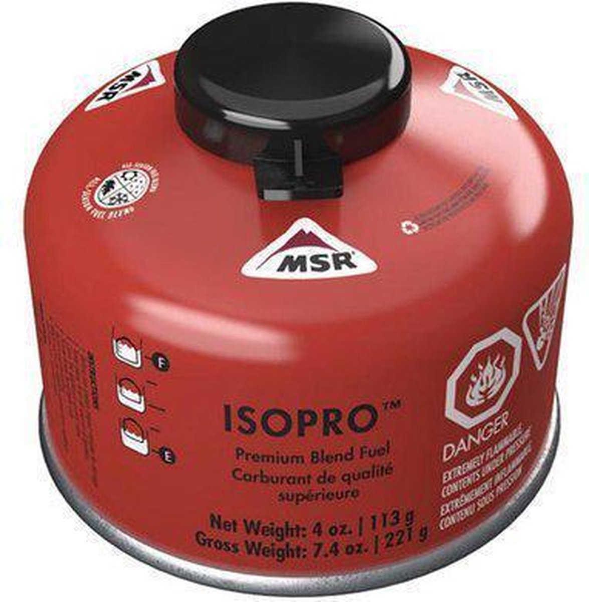 Bouteille de gaz à cartouche Msr isopro 113g rouge