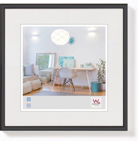 Walther new lifestyle - cadre en plastique - format photo 20x20 cm - noir