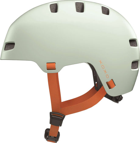 Casque de vélo Abus xoxo vert menthe m - 54-58 cm - vert clair - adapté pour une utilisation sur vélos électriques - vélos de ville - 400 g