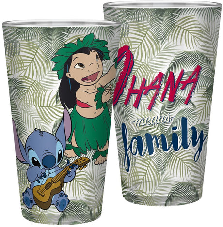 Ensemble de verres à eau Lilo Stitch - Disney Lilo et Stitch - grand - 400 ml - 2 verres - verre à eau