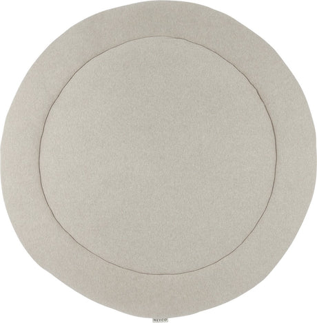Couverture de parc basique en tricot pour bébé Meyco ronde - sable mélangé - ⌀95cm