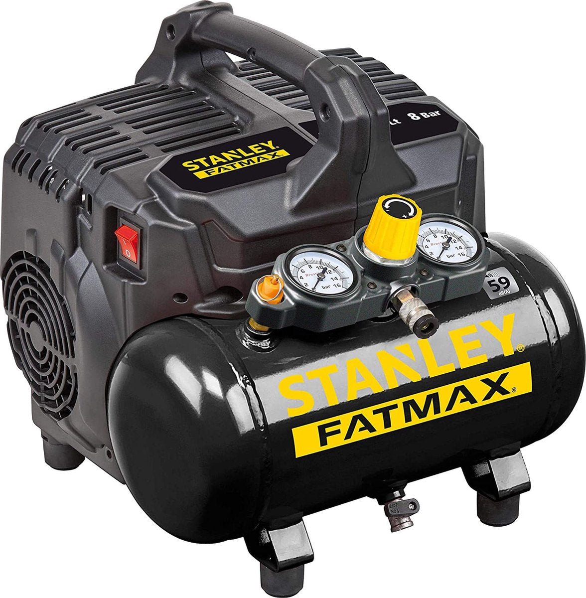 Compresseur Stanley dst 101 8 6 fmxcm00 - compresseur d'air sans huile - max. 59 dB