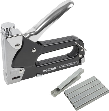 Wolfcraft - set d'agrafeuses manuelles - agrafeuse comprenant 1000 agrafes - tacocraft 7 - 7089000