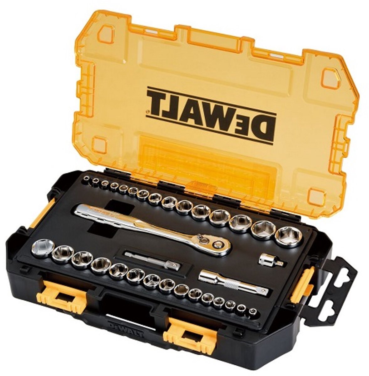 Dewalt dwmt45034 - jeu d'outils mécaniques - 34 pièces - anneaux de préhension - coffret empilable