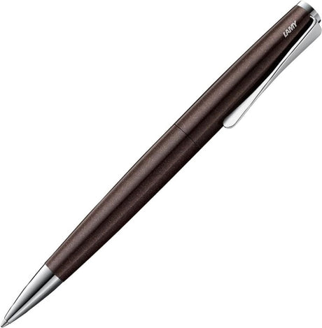 Stylo à bille Lamy studio premium 269 | acier inoxydable finition mate | mécanisme de rotation du clip d'hélice | y compris m16 grand fillmine noir m